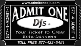 Admit One DJs logo